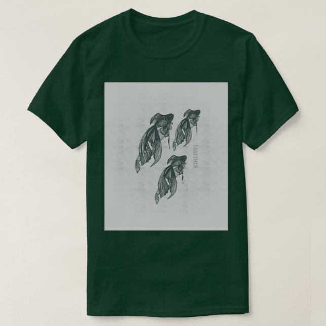 Fiske tillsammans t shirt (Design framsida)