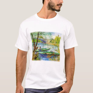Fiske under våren Vincent van Gogh T-shirt