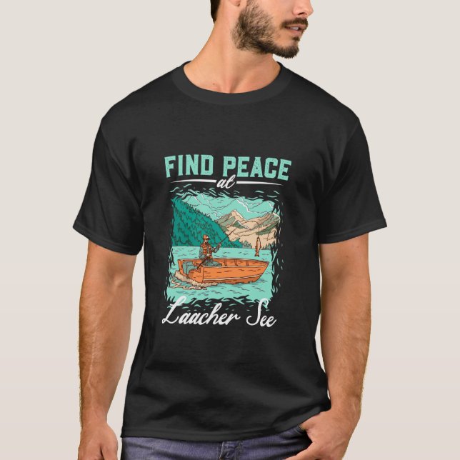 Fiske vid Laacher See T Shirt (Framsida)