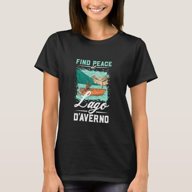 Fiske vid Lago d'Averno T Shirt (Framsida)