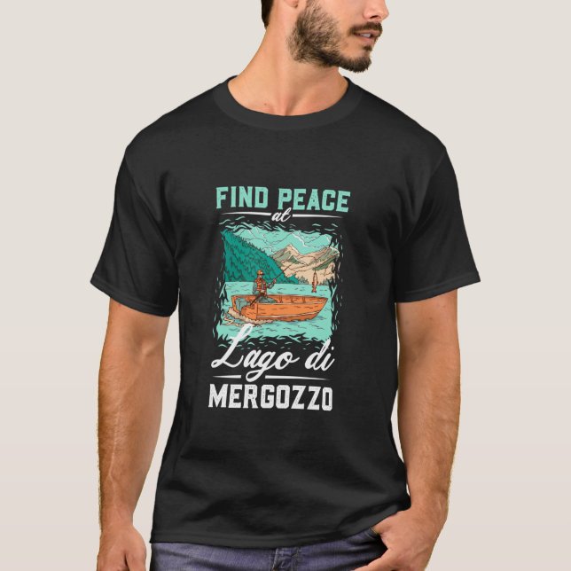 Fiske vid Lago di Mergozzo T Shirt (Framsida)