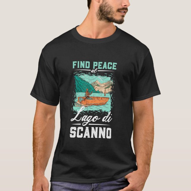 Fiske vid Lago di Scanno T Shirt (Framsida)