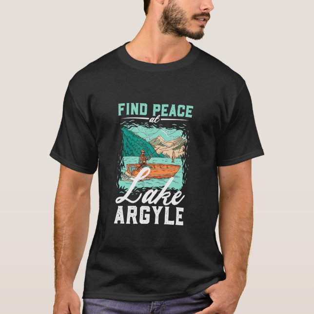 Fiske vid Lake Argyle T Shirt (Framsida)