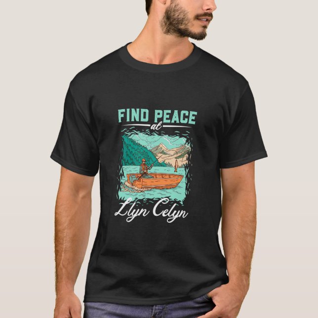 Fiske vid Llyn Celyn T Shirt (Framsida)