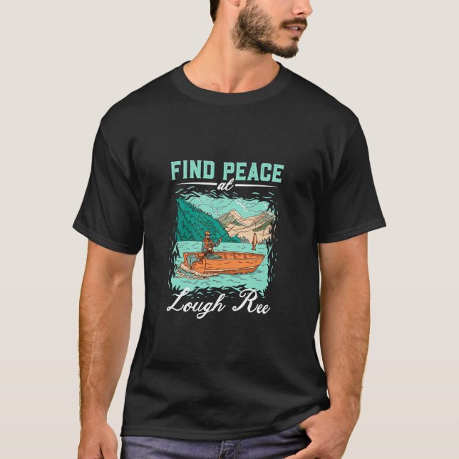 Fiske vid Lough Ree T Shirt (Framsida)