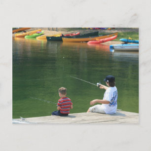 "Fiske vid Sjö" - vykort för fotografi
