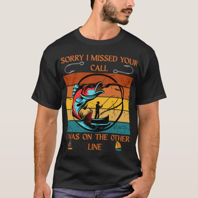 Fiske vs Arbete T Shirt (Framsida)