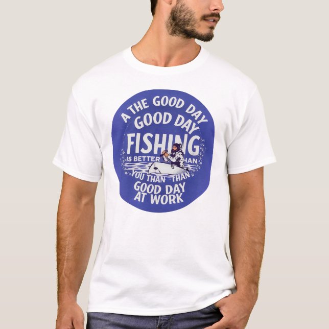 Fiske vs. Arbete T Shirt (Framsida)