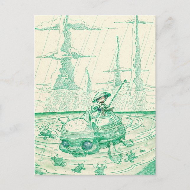 fiske vykort (Framsida)