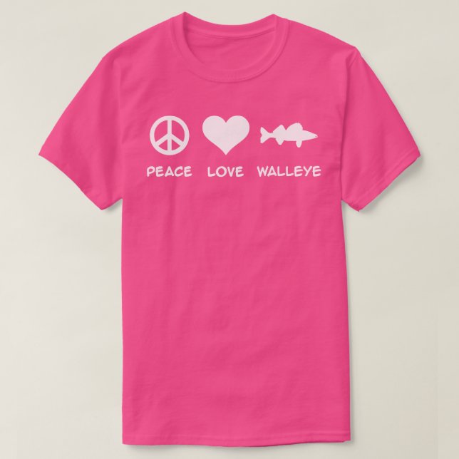 Fiske Walleye T Shirt (Design framsida)