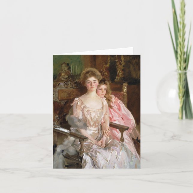 Fiske Warren och hennes dotter Kort (Framsida)