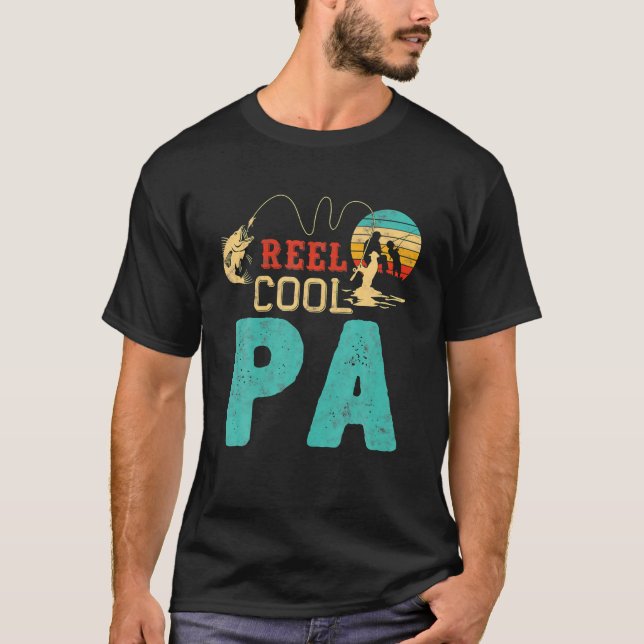 Fiskeålens Coola Pa Far för fiskare Pa T Shirt (Framsida)