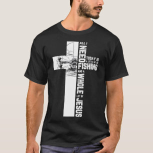 Fiskeangler Kor Jesus Kristna offerter T Shirt