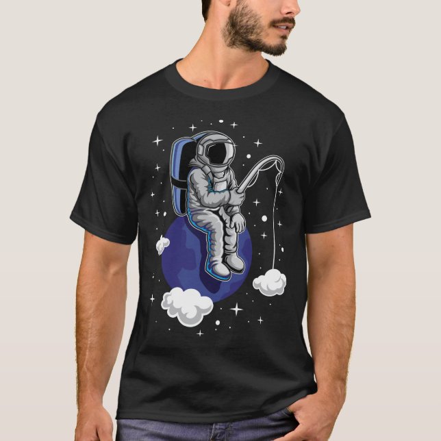 Fiskeastronaut T Shirt (Framsida)