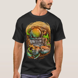 Fiskeastronautillustration T Shirt