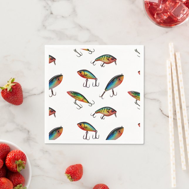 Fiskeavgift Mönster Pappersservett (Insitu)