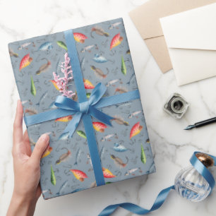 Fiskeavtal på Grått-Blue Presentpapper