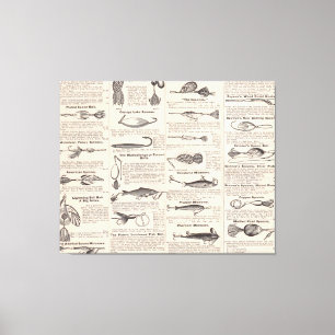 Fiskeavtal Reklamation Fisherman Art Canvastryck