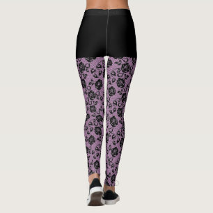 Fiskebaljor från Faux Black Snöre - välj Färg Leggings