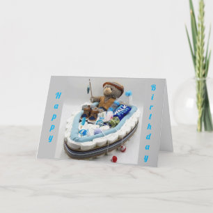 FISKEBÄRA ÖNSKEMÅL DU LYCKLIG *16:e * BIRTHDAY Kort