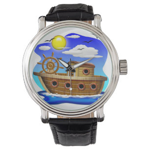 Fiskebåt Cartoon  Armbandsur