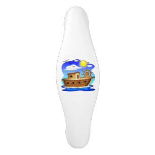 Fiskebåt Cartoon Handtag