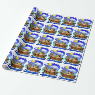 Fiskebåt Cartoon Presentpapper