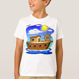 Fiskebåt Cartoon T Shirt