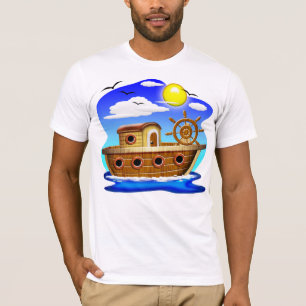 Fiskebåt Cartoon  T Shirt
