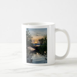 Fiskebåt Soluppgång Kaffemugg