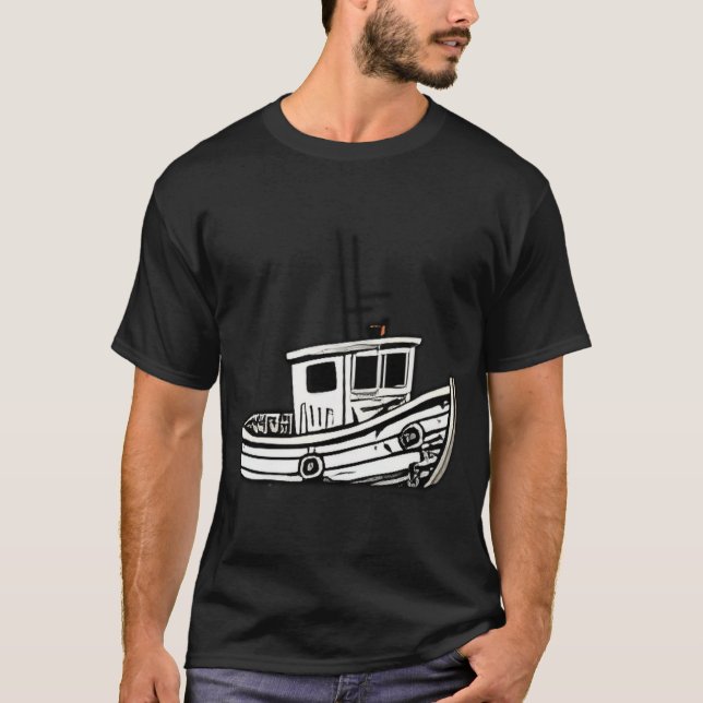 Fiskebåt T Shirt (Framsida)