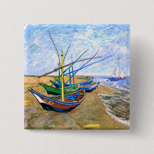 Fiskebåtar Beach Saintes-Maries Van Gogh-Bran Knapp