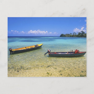 Fiskebåtar, Boston Beach, Port Antonio, Vykort