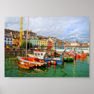 Fiskebåtar - Cobh Town, Irland Poster