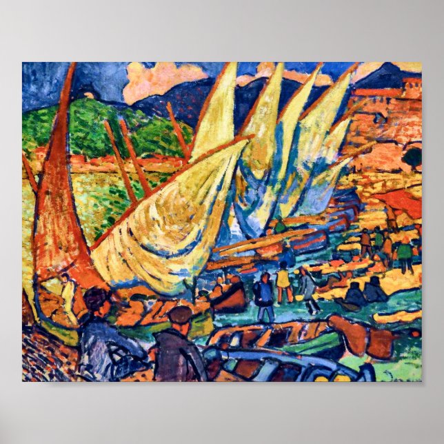 Fiskebåtar, Collioure | Andre Derain | Poster (Framsidan)