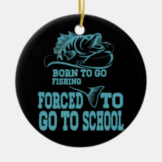 Fiskebåtar för fiskfiske julgransprydnad keramik