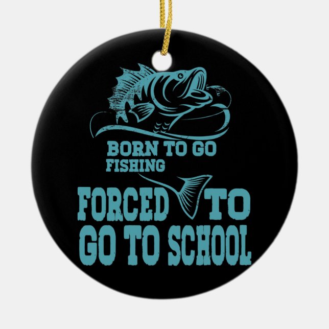 Fiskebåtar för fiskfiske julgransprydnad keramik (Framsidan)