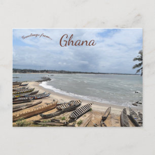 Fiskebåtar i Ghana Vykort