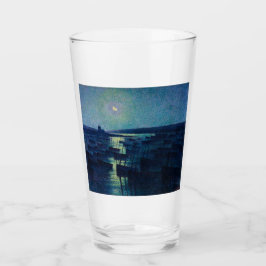 Fiskebåtar i månljuset (Camaret, Frankrike) Glaskopp