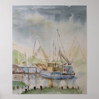 Fiskebåtar i Rye Harbour East Sussex England