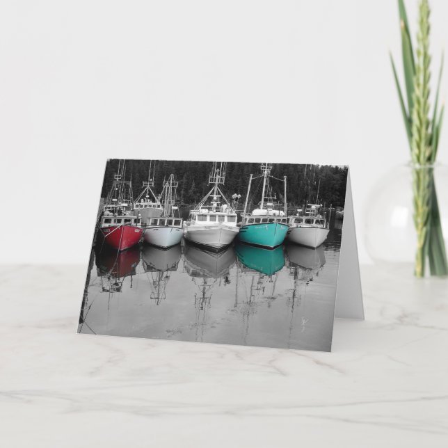Fiskebåtar Kort (Framsida)