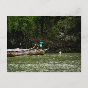 Fiskebåtar   Krabi, Thailand vykort