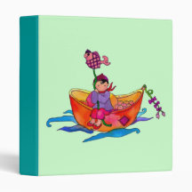 Fiskebåtar och en liten flickaAvery limbindning