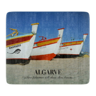 Fiskebåtar på Algarve's Beach Photo