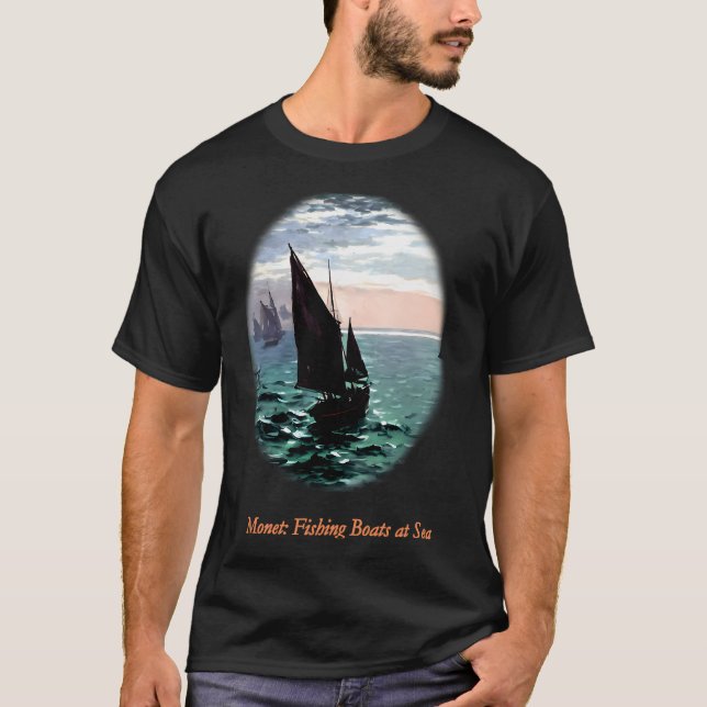 Fiskebåtar till sjöss t shirt (Framsida)