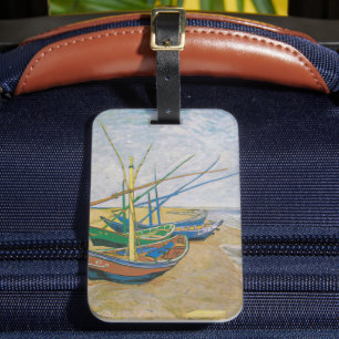 Fiskebåtar   Vincent van Gogh Bagagebricka