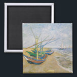 Fiskebåtar | Vincent Van Gogh Magnet<br><div class="desc">Fiskebåtar vid stranden vid Saintes-Maries (1888) av den nederländske postimponerande konstnären Vincent Van Gogh. Originalteckningar är en olja på sjölandskapet på arbetsytan som målar upp flera fiskebåtar på havets strand.

Använda verktygen för att lägga till anpassningsbar eller anpassa bilden.</div>