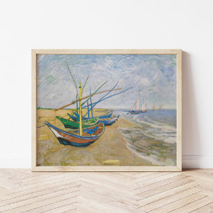 Fiskebåtar   Vincent Van Gogh Poster