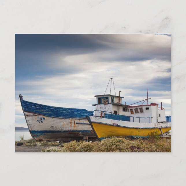 Fiskebåtar Vykort (Framsida)