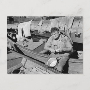Fiskebåtkock - jul 1938 helg vykort